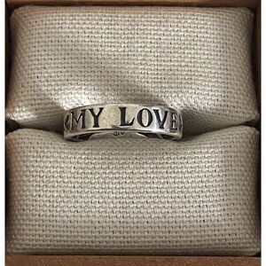James Avery Retired “My Love” Ring Size 7.5